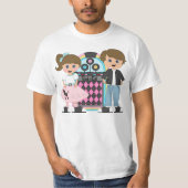 Brunette Sock Hop T-Shirt #2 (Voorkant)
