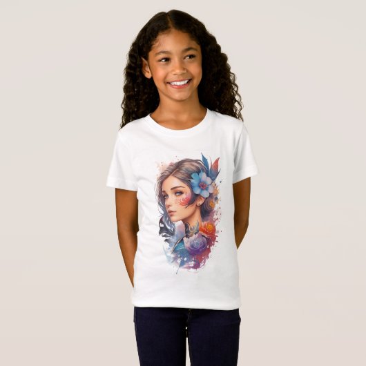 Brunette T-shirt (Voorkant volledig)