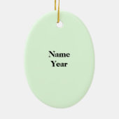 Brunette Vrouw Golfer Ornament (Achterkant)