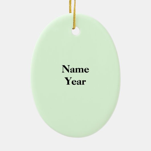 Brunette Vrouw Golfer Ornament (Achterkant)