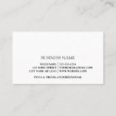 Brunette vrouw haarstylist salon visitekaartje (Achterkant)