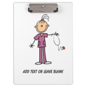 Brunette Vrouw Nurse 2 klembord (Voorkant)