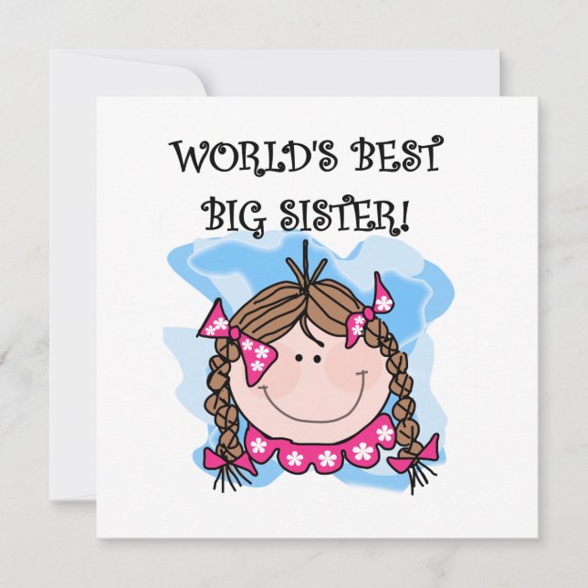 Brunette World's Best Big Sister Gifts (Voorkant)