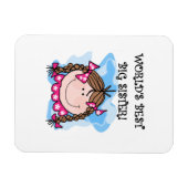 Brunette World's Best Big Sister Gifts Magneet (Horizontaal)