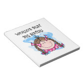 Brunette World's Best Big Sister Gifts Notitieblok (Schuin)