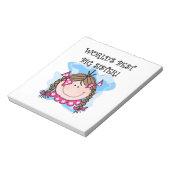 Brunette World's Best Big Sister Gifts Notitieblok (Linkerzijde)