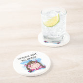 Brunette World's Best Big Sister Gifts Zandsteen Onderzetter (Zijkant)