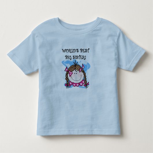 Brunette World's Best Big Sister Tshirts and Gifts (Voorkant)