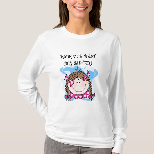 Brunette World's Best Big Sister Tshirts and Gifts (Voorkant)