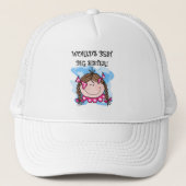 Brunette World's Best Big Sister Tshirts and Gifts Trucker Pet (Voorkant)