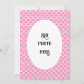 Brunette Zeemeermin 1E Verjaardag Uitnodiging (Achterkant)