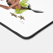 Brunette Zeemeermin Met Zeester Bureaumat (Hoek)