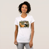 Brunettes...doe het in het boek ! t-shirt (Voorkant volledig)