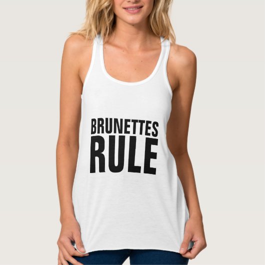 BRUNETTES REGEL training tanktops, T-shirts (Voorkant)