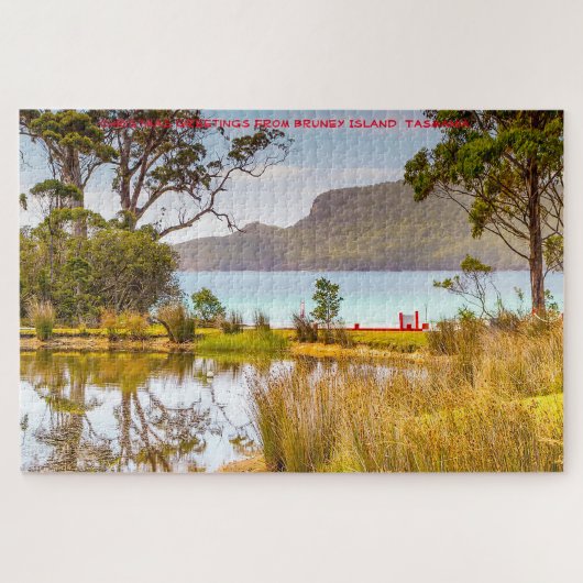 Bruney Island Tasmania Jigzaag Puzzle Legpuzzel (Horizontaal)