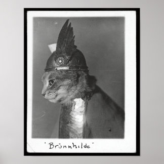 Brunhild Brunhilda Brynhild Brünhilde Cat Poster