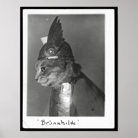 Brunhild Brunhilda Brynhild Brünhilde Cat Poster (Voorkant)