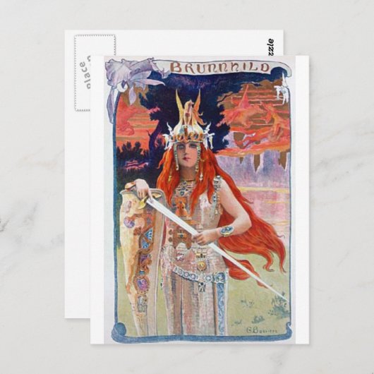 Brunhilde Briefkaart (Voorkant / Achterkant)
