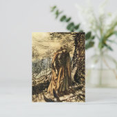 "Brunhilde Dazed and Alarms" door Arthur Rackham Briefkaart (Staand voorkant)