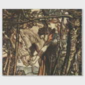 "Brunhilde Led Her Horse" door Arthur Rackham Cadeaupapier (Vlak)