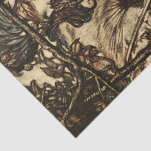 “Brunhilde leidt haar paard” door Arthur Rackham Tissuepapier (Detail)