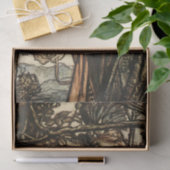 “Brunhilde leidt haar paard” door Arthur Rackham Tissuepapier (Geschenk)