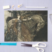“Brunhilde met haar paard” door Arthur Rackham Tissuepapier (Craft)