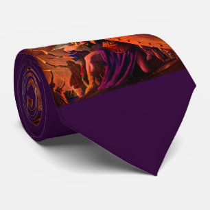 Brunhilde Weeps aan de Funeral Pyre van Sigfried Stropdas