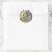 Brünnhilde en de begrafenis van Siegfried Ronde Sticker (Tas)