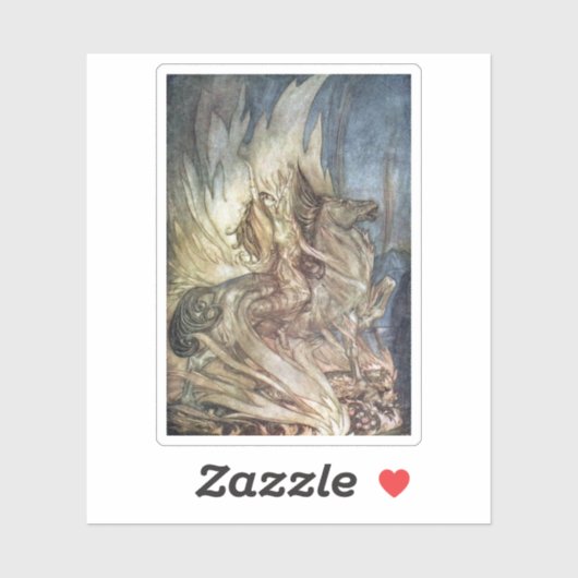 Brünnhilde en de begrafenis van Siegfried Sticker (Vel)