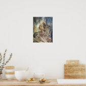 Brünnhilde en de brandstapel van Siegfried Poster (Keuken)
