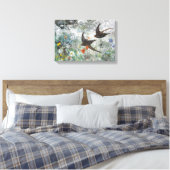 Bruno Andreas Liljefors  Common Swifts Canvas Afdruk (Insitu (Slaapkamer))