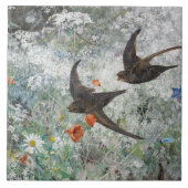 Bruno Andreas Liljefors  Common Swifts Tegeltje (Voorkant)