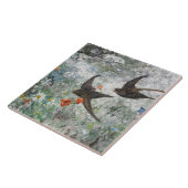 Bruno Andreas Liljefors  Common Swifts Tegeltje (Zijkant)