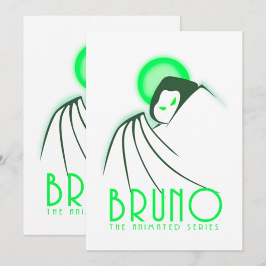 Bruno de animatieserie  kaart (Voorkant / Achterkant)