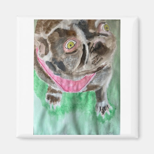 Bruno de bulldog-magneet magneet (Voorkant)