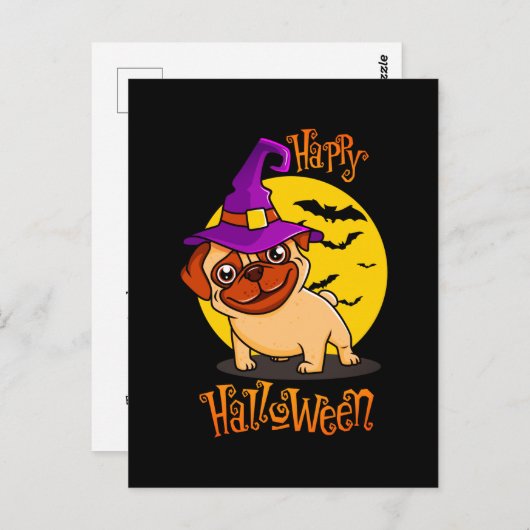 Bruno de Witchy Franse Bulldog Briefkaart (Voorkant / Achterkant)