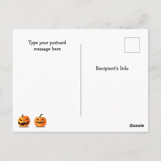 Bruno de Witchy Franse Bulldog Briefkaart (Achterkant)