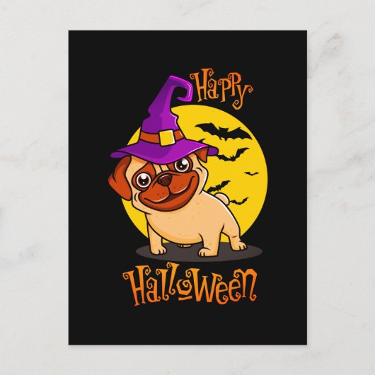 Bruno de Witchy Franse Bulldog Briefkaart (Voorkant)