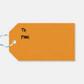 Bruno de Witchy Franse Bulldog Cadeaulabel (Achterkant Horizontaal)