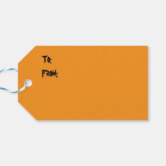 Bruno de Witchy Franse Bulldog Cadeaulabel (Achterkant Horizontaal)