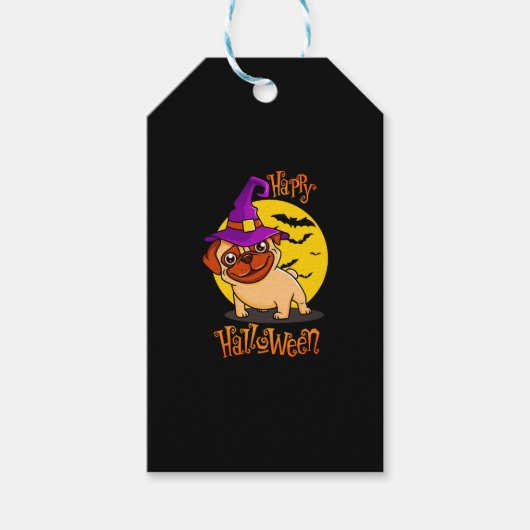 Bruno de Witchy Franse Bulldog Cadeaulabel (Voorkant)