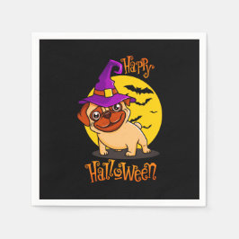 Bruno de Witchy Franse Bulldog Servet