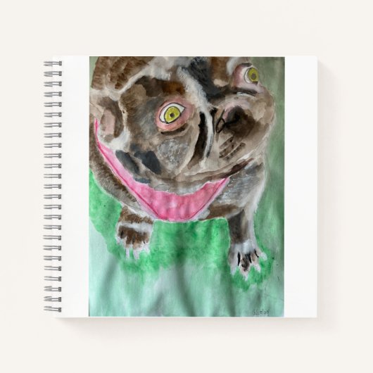 Bruno, het bulldog dagboek notitieboek (Voorkant)