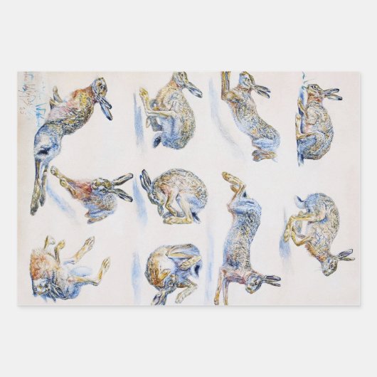 Bruno Liljefors, Animals Inpakpapier Vel (Voorkant)