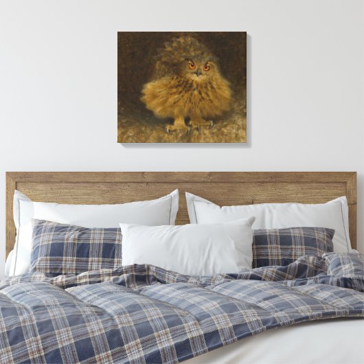 Bruno Liljefors Eagle owl CC0482 Wildlife Canvas Afdruk (Insitu (Slaapkamer))