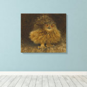 Bruno Liljefors Eagle owl CC0482 Wildlife Canvas Afdruk (Insitu (Houten vloer))