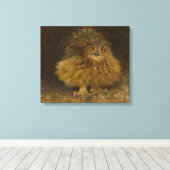 Bruno Liljefors Eagle owl CC0482 Wildlife Canvas Afdruk (Insitu (Houten vloer))