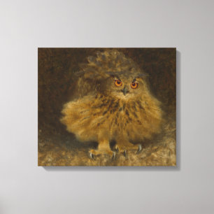 Bruno Liljefors Eagle owl CC0482 Wildlife Canvas Afdruk
