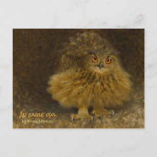Bruno Liljefors Eagle owl CC0710 Wildlife Briefkaart